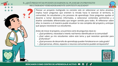 Resumen Gráfico CTE Multigrado TEMA 3: ¿CÓMO ES EL TRABAJO POR PROYECTOS EN AULAS MULTIGRADO? (Editable en PowerPoint)