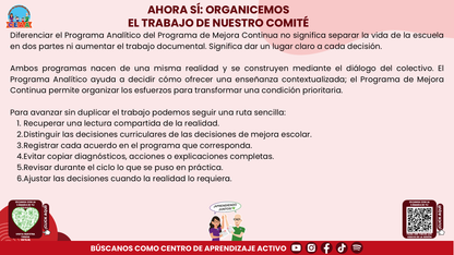 Resumen: CONSEJO CONSEJO TÉCNICO ESCOLAR FASE INTENSIVA CICLO ESCOLAR 2026-2027 - PROGRAMA ANALÍTICO Y PROGRAMA DE MEJORA CONTINUA - ¿EN QUÉ SE PARECEN Y EN QUÉ SON DIFERENTES? Editable en PowerPoint