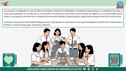 Resumen Gráfico CTE Multigrado TEMA 3: ¿CÓMO ES EL TRABAJO POR PROYECTOS EN AULAS MULTIGRADO? (Editable en PowerPoint)