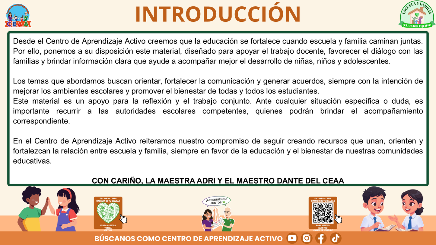 ESCUELA Y FAMILIA: ¿POR QUÉ SON IMPORTANTES LOS ACUERDOS DE CONVIVENCIA PARA EL APRENDIZAJE DE MIS HIJOS? (Editable en PowerPoint)
