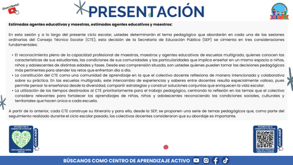 Presentación CTE Multigrado Tema 3: Planeación Didáctica Multigrado (Editable en PowerPoint)