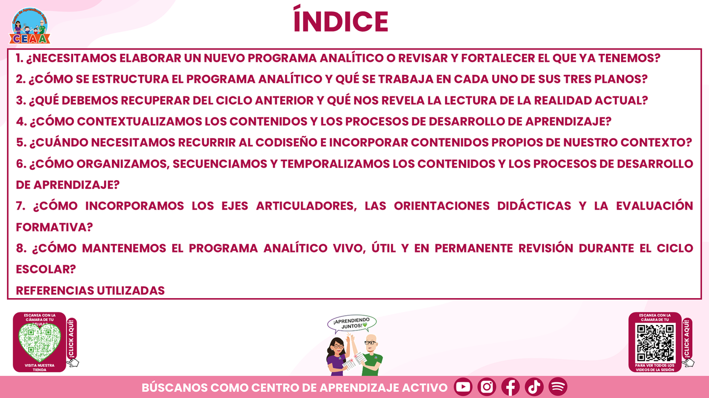 RESUMEN Y ACOMPAÑAMIENTO DOCENTE TEMA: NUESTRO PROGRAMA ANALÍTICO ¿CÓMO CONSTRUIRLO O FORTALECERLO? Editable en PowerPoint