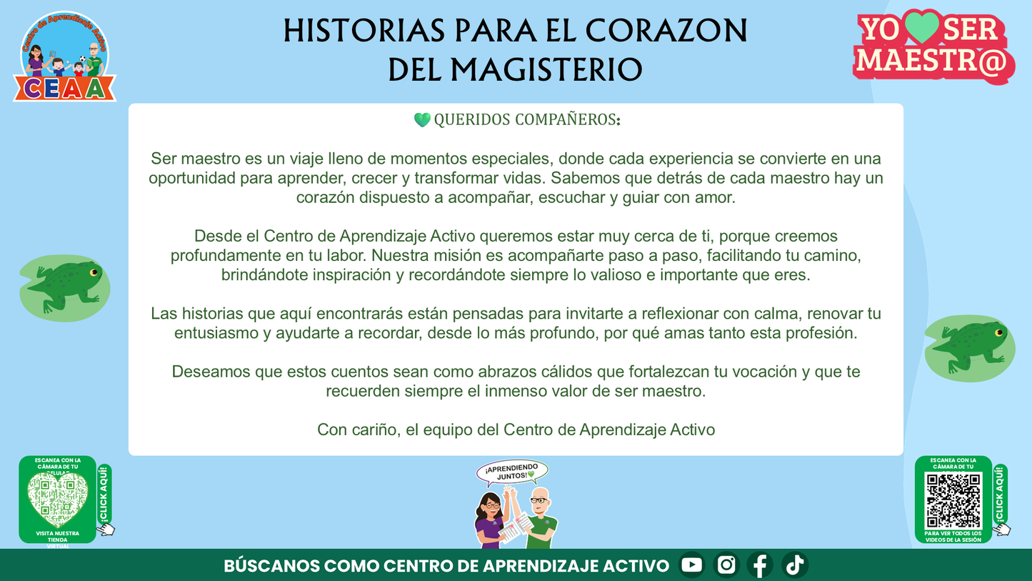 Historias para Maestros - Rita, la ranita maestra y el descanso merecido editable en PowerPoint