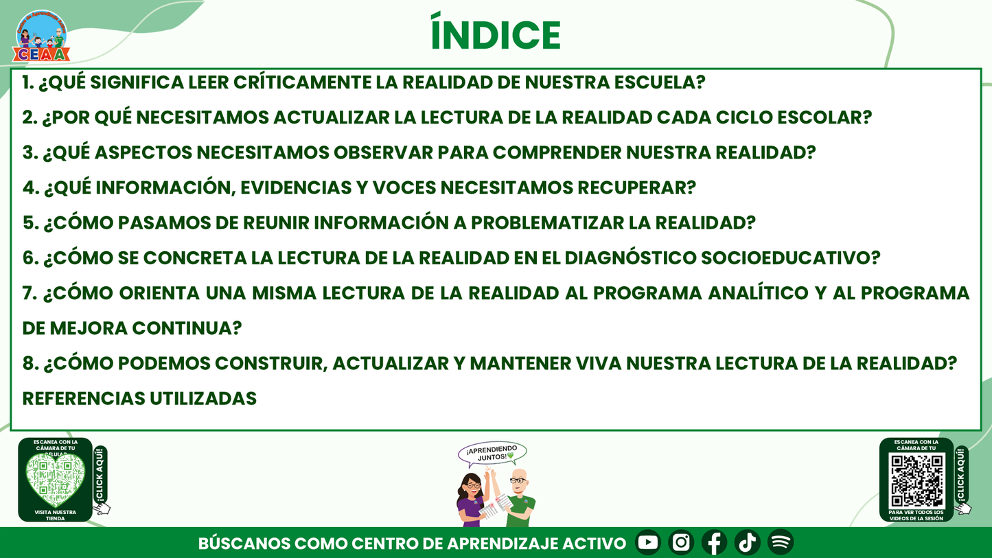 RESUMEN Y ACOMPAÑAMIENTO DOCENTE TEMA: LECTURA DE LA REALIDAD EL PUNTO DE PARTIDA DEL PROGRAMA ANALÍTICO Y DEL PROGRAMA DE MEJORA CONTINUA Editable en PowerPoint