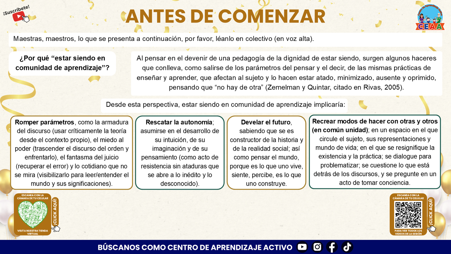 Presentación Taller Intensivo Sesión 1 Espacios 1 y 2 Julio 2026 editable en PowerPoint