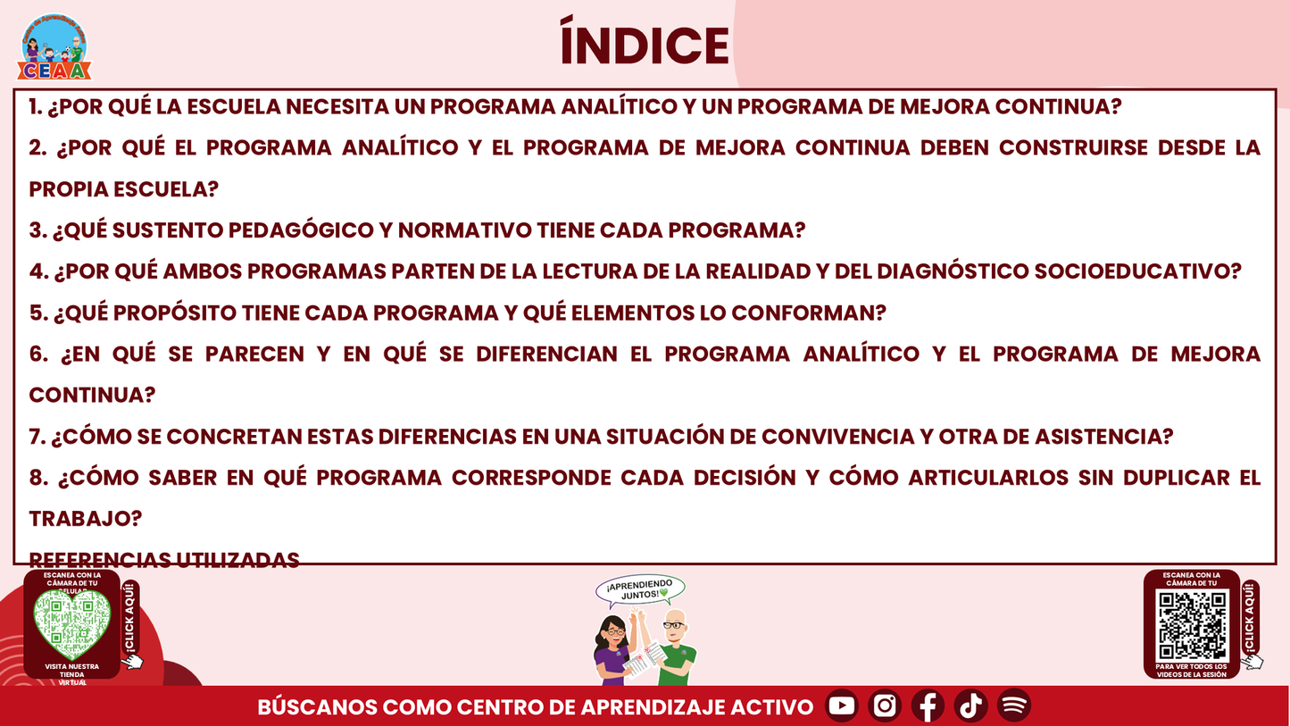 RESUMEN Y ACOMPAÑAMIENTO DOCENTE TEMA: PROGRAMA ANALÍTICO Y PROGRAMA DE MEJORA CONTINUA ¿EN QUÉ SE PARECEN Y EN QUÉ SON DIFERENTES? Editable en PowerPoint