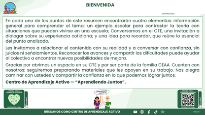 Resumen CTE Sesión 1 Tema: ¿CÓMO REDACTAR OBJETIVOS, METAS Y ACCIONES PARA NUESTRO PROGRAMA DE MEJORA CONTINUA? editable en PowerPoint