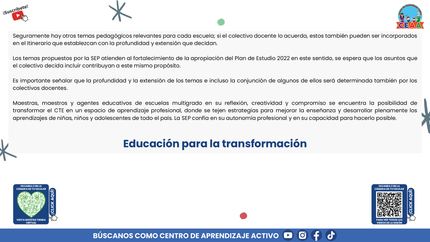 Presentación CTE Multigrado Tema 3: Planeación Didáctica Multigrado (Editable en PowerPoint)