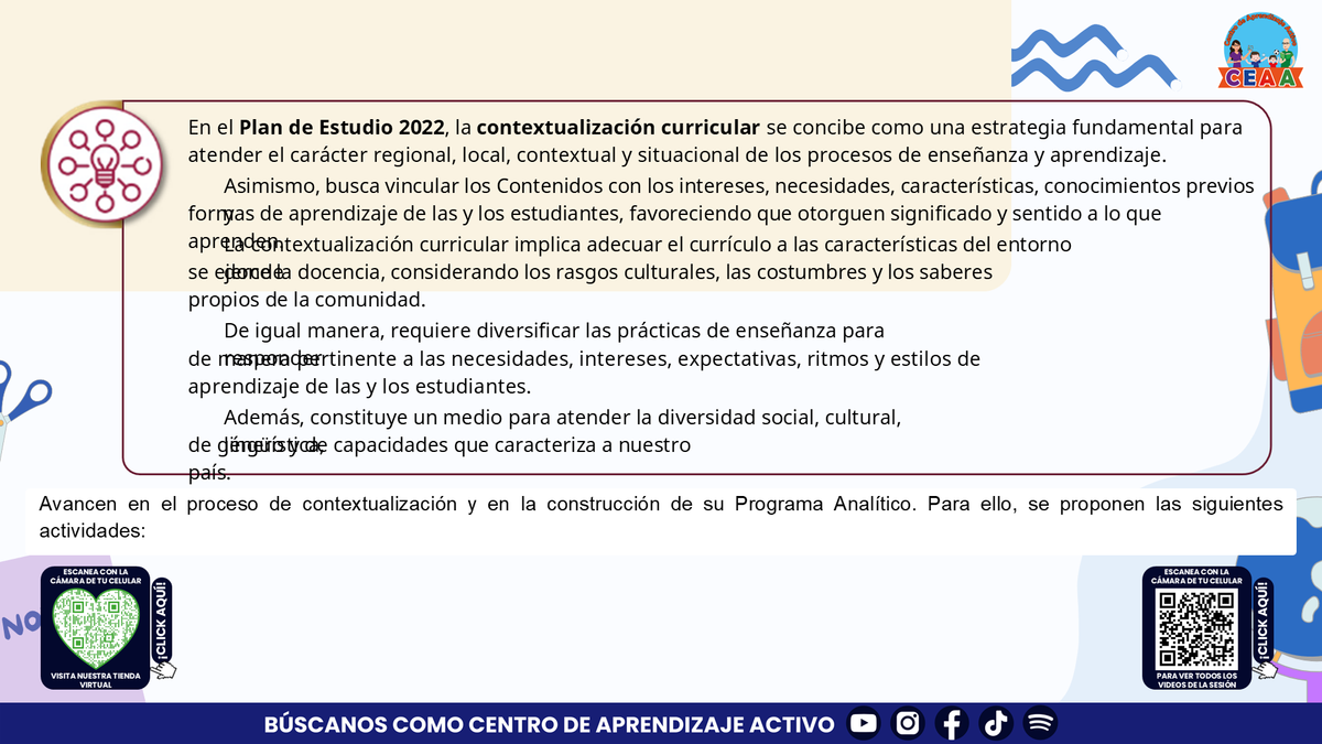 Presentación CTE Fase Intensiva Tema 3: La Contextualización y la Formulación del Programa Analítico Editable en PowerPoint
