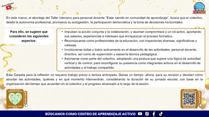 Presentación Taller Intensivo Sesión 1 Espacios 1 y 2 Julio 2026 editable en PowerPoint