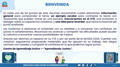 Resumen CTE del Tema 1 Educación Multigrado: TRAYECTORIAS DE APRENDIZAJE ¿CÓMO ACOMPAÑAR LA CONTINUIDAD, LAS TRANSICIONES Y LOS AVANCES DE CADA ESTUDIANTE? editable en PowerPoint