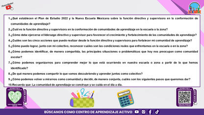 Resumen Gráfico: ¿CUÁL ES MI PAPEL COMO DIRECTOR O SUPERVISOR PARA FORTALECER LA COMUNIDAD DE APRENDIZAJE DE MI ESCUELA O ZONA? (Editable en PowerPoint)
