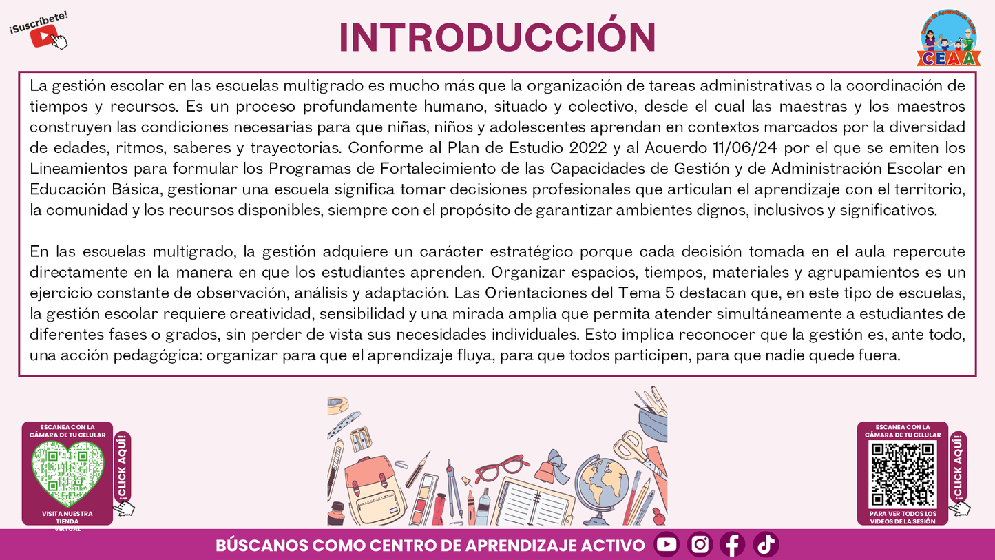 Resumen Gráfico CTE Multigrado TEMA 5: ¿QUÉ ES Y CÓMO SE LOGRA LA GESTIÓN ESCOLAR EN LAS ESCUELAS MULTIGRADO? (Editable en PowerPoint)