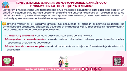 Resumen: CONSEJO CONSEJO TÉCNICO ESCOLAR FASE INTENSIVA CICLO ESCOLAR 2026-2027 - NUESTRO PROGRAMA ANALÍTICO: ¿CÓMO CONSTRUIRLO O FORTALECERLO? Editable en PowerPoint
