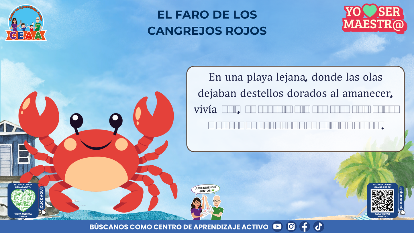 Historias para Maestros Multigrado - EL FARO DE LOS CANGREJOS ROJOS (Editable en PowerPoint)