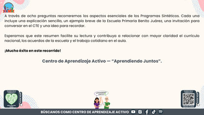 Resumen: CONSEJO CONSEJO TÉCNICO ESCOLAR FASE INTENSIVA CICLO ESCOLAR 2026-2027 - ¿QUÉ SON LOS PROGRAMAS SINTÉTICOS Y CÓMO PODEMOS UTILIZARLOS? Editable en PowerPoint