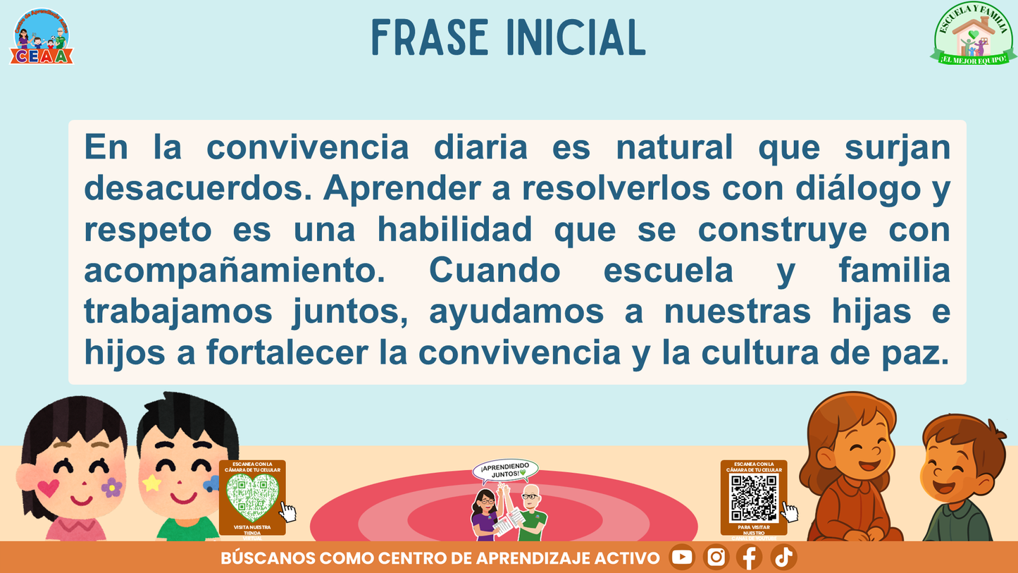 ESCUELA Y FAMILIA: ¿Qué hacer y cómo resolver conflictos entre estudiantes de manera adecuada? (Editable en PowerPoint)
