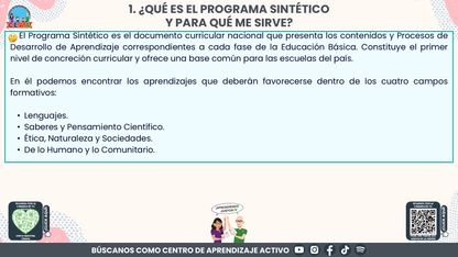Resumen: CONSEJO CONSEJO TÉCNICO ESCOLAR FASE INTENSIVA CICLO ESCOLAR 2026-2027 - ¿QUÉ SON LOS PROGRAMAS SINTÉTICOS Y CÓMO PODEMOS UTILIZARLOS? Editable en PowerPoint