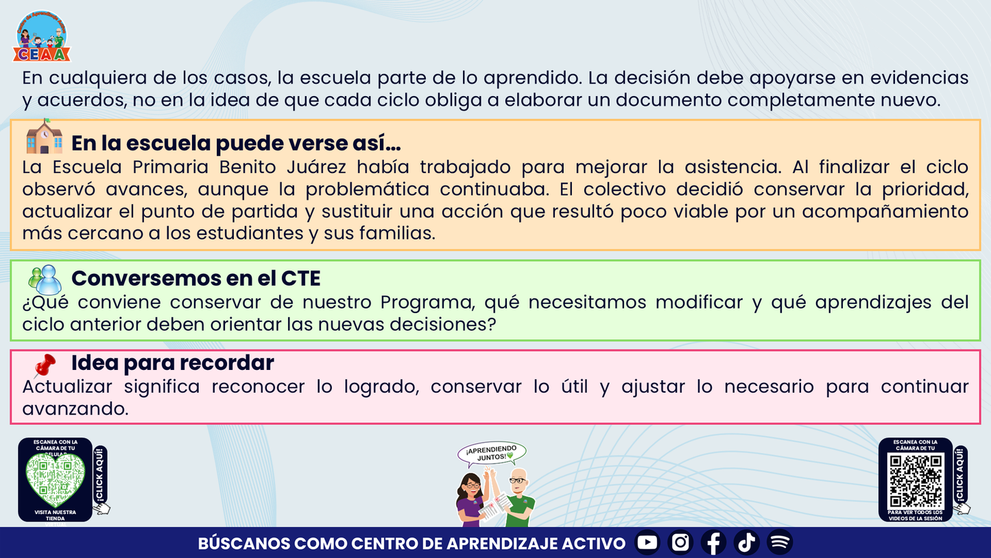 Resumen: NUESTRO PROGRAMA DE MEJORA CONTINUA: ¿CÓMO INICIAMOS SIN PARTIR DE CERO?  Editable en PowerPoint