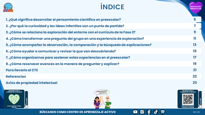 Resumen CTE del Tema 2 Educación Preescolar: CURIOSIDAD Y PENSAMIENTO CIENTÍFICO  ¿CÓMO ACOMPAÑAR LAS PREGUNTAS DE NIÑAS Y NIÑOS PARA CONOCER SU ENTORNO? editable en PowerPoint