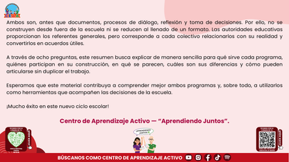 RESUMEN Y ACOMPAÑAMIENTO DOCENTE TEMA: PROGRAMA ANALÍTICO Y PROGRAMA DE MEJORA CONTINUA ¿EN QUÉ SE PARECEN Y EN QUÉ SON DIFERENTES? Editable en PowerPoint