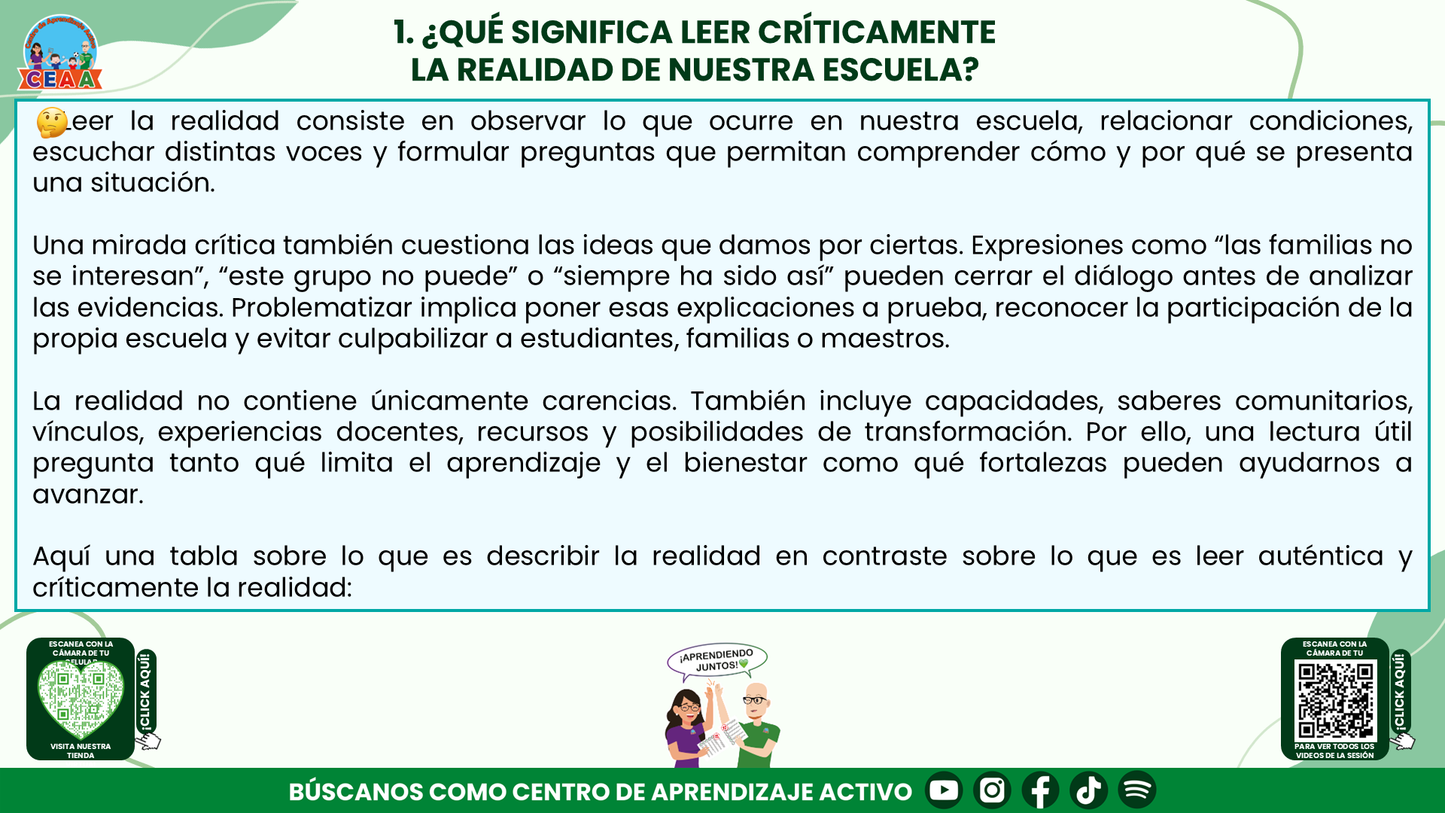 RESUMEN Y ACOMPAÑAMIENTO DOCENTE TEMA: LECTURA DE LA REALIDAD EL PUNTO DE PARTIDA DEL PROGRAMA ANALÍTICO Y DEL PROGRAMA DE MEJORA CONTINUA Editable en PowerPoint