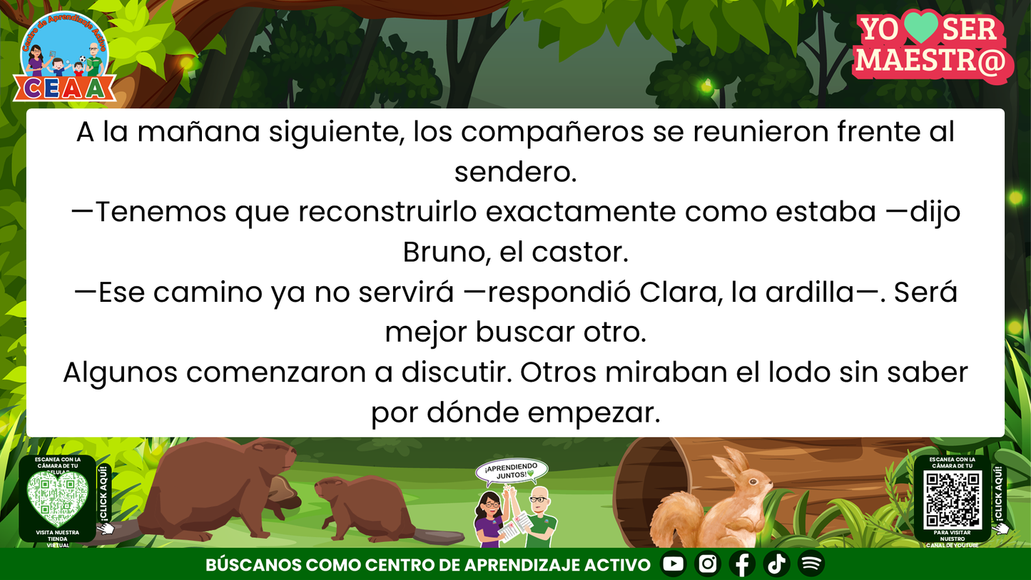 Historias para Maestros - Elena, la cierva y el camino después de la tormenta Editable en PowerPoint