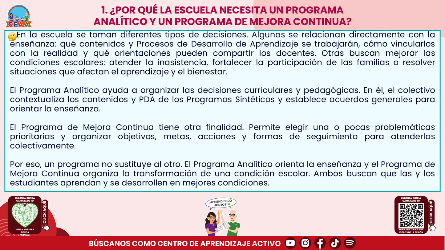Resumen: CONSEJO CONSEJO TÉCNICO ESCOLAR FASE INTENSIVA CICLO ESCOLAR 2026-2027 - PROGRAMA ANALÍTICO Y PROGRAMA DE MEJORA CONTINUA - ¿EN QUÉ SE PARECEN Y EN QUÉ SON DIFERENTES? Editable en PowerPoint