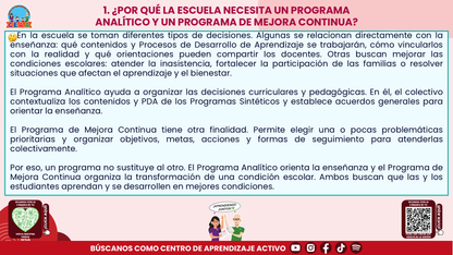 Resumen: CONSEJO CONSEJO TÉCNICO ESCOLAR FASE INTENSIVA CICLO ESCOLAR 2026-2027 - PROGRAMA ANALÍTICO Y PROGRAMA DE MEJORA CONTINUA - ¿EN QUÉ SE PARECEN Y EN QUÉ SON DIFERENTES? Editable en PowerPoint