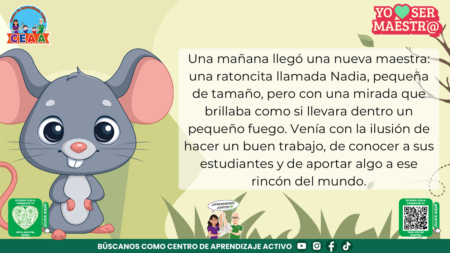 Historias para Maestros Multigrado - LA RATONCITA QUE MOVIÓ MONTAÑAS (Editable en PowerPoint)