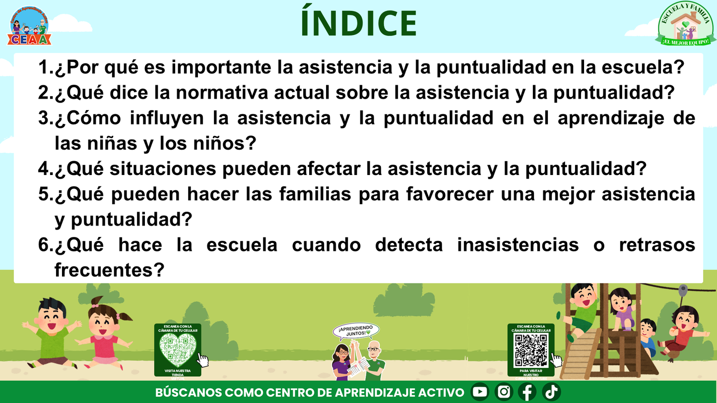 ESCUELA Y FAMILIA: ¿POR QUÉ ES IMPORTANTE LA ASISTENCIA Y LA PUNTUALIDAD DE MIS HIJOS? (Editable en PowerPoint)