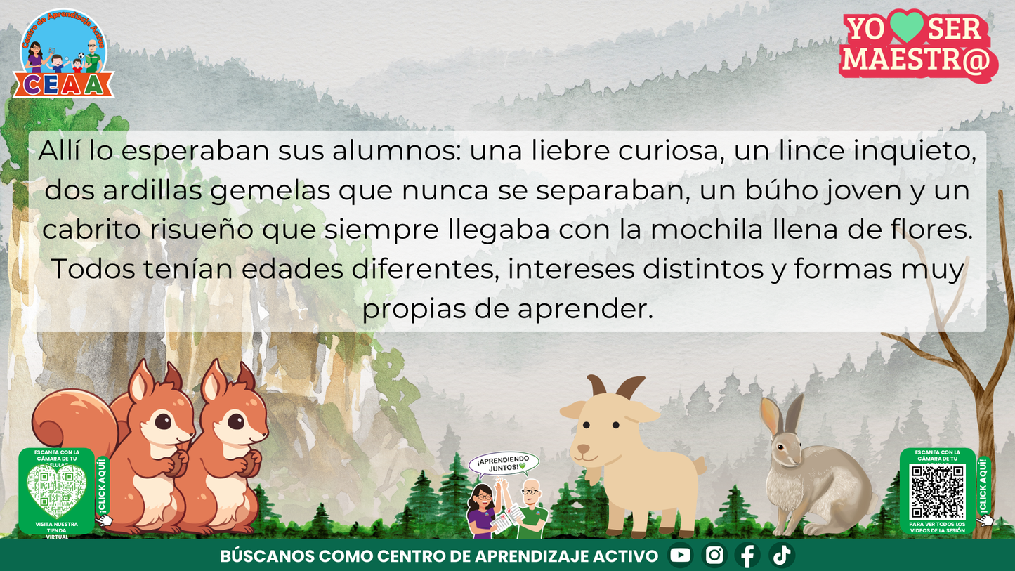 Historias para Maestros Multigrado - EL OSO Y LA ESCUELA DE LA MONTAÑA (Editable en PowerPoint)