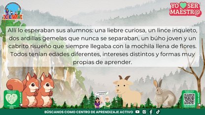 Historias para Maestros Multigrado - EL OSO Y LA ESCUELA DE LA MONTAÑA (Editable en PowerPoint)