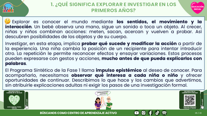 Resumen CTE del Tema 2 Educación Inicial:  EXPLORACIÓN E INVESTIGACIÓN DEL MUNDO EN EDUCACIÓN INICIAL ¿CÓMO ACOMPAÑAR LA CURIOSIDAD DESDE LAS PRIMERAS EXPERIENCIAS? editable en PowerPoint
