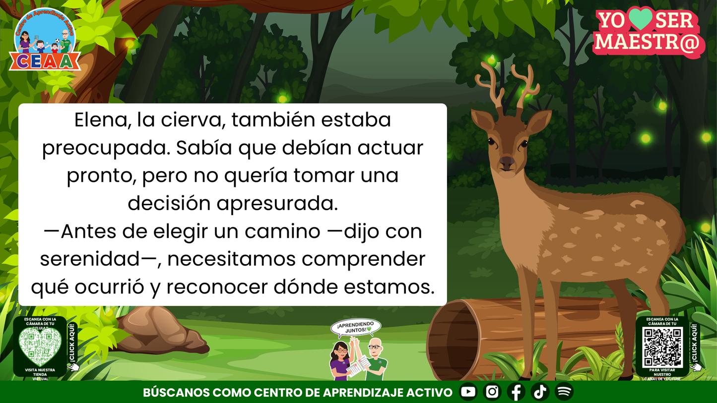 Historias para Maestros - Elena, la cierva y el camino después de la tormenta Editable en PowerPoint