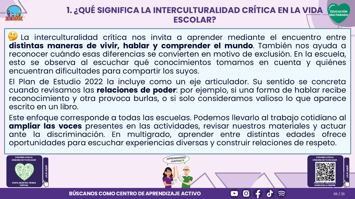 Resumen CTE del Tema 2 Educación Multigrado: INTERCULTURALIDAD CRÍTICA, LENGUAS Y SABERES ¿CÓMO APRENDER DESDE LA DIVERSIDAD DE NUESTRA COMUNIDAD EN EL AULA? editable en PowerPoint