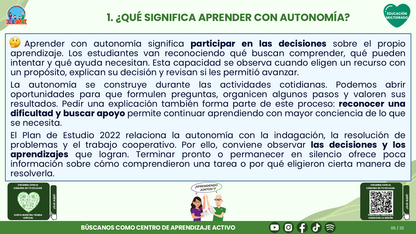 Resumen CTE del Tema 3 Educación Multigrado: AUTONOMÍA PARA APRENDER EN EL AULA ¿CÓMO ACOMPAÑAR DECISIONES, COLABORACIÓN Y RESPONSABILIDAD EN EL APRENDIZAJE? editable en PowerPoint