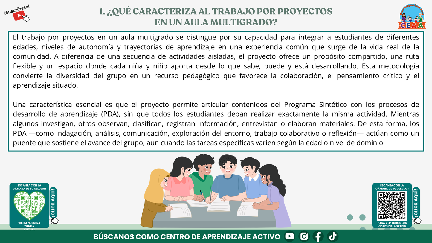 Resumen Gráfico CTE Multigrado TEMA 3: ¿CÓMO ES EL TRABAJO POR PROYECTOS EN AULAS MULTIGRADO? (Editable en PowerPoint)