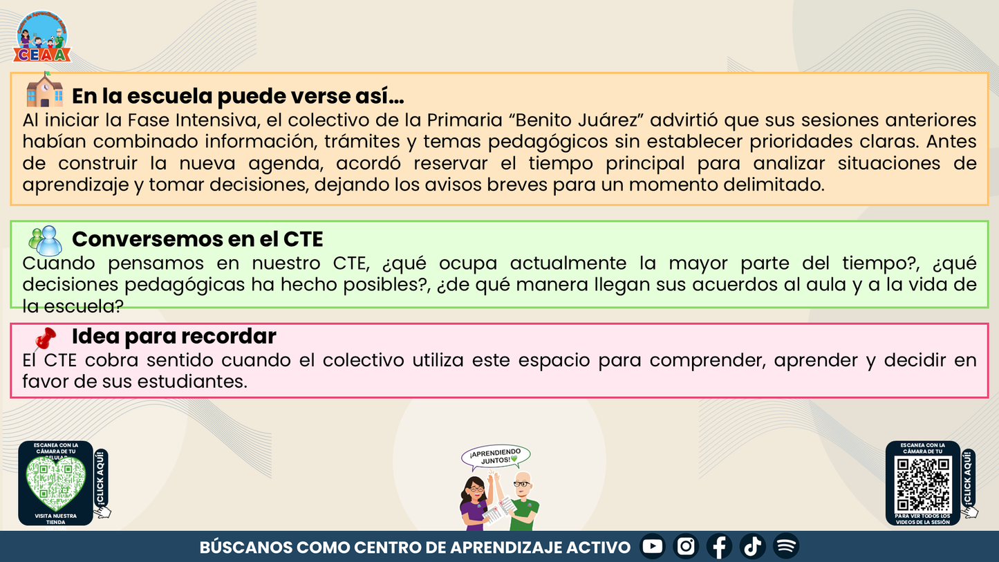 Resumen: CONSEJO CONSEJO TÉCNICO ESCOLAR FASE INTENSIVA CICLO ESCOLAR 2026-2027 - EL CTE COMO COMUNIDAD DE APRENDIZAJE: UNA RUTA PARA DIALOGAR, APRENDER Y TOMAR DECISIONES EN COLECTIVO Editable en PowerPoint