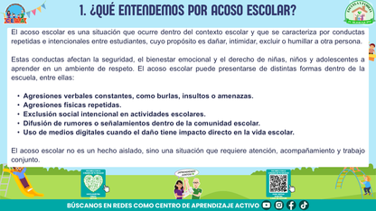 ESCUELA Y FAMILIA: JUNTOS EN LA PREVENCIÓN DEL ACOSO ESCOLAR Editable en PowerPoint