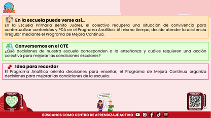 Resumen: CONSEJO CONSEJO TÉCNICO ESCOLAR FASE INTENSIVA CICLO ESCOLAR 2026-2027 - PROGRAMA ANALÍTICO Y PROGRAMA DE MEJORA CONTINUA - ¿EN QUÉ SE PARECEN Y EN QUÉ SON DIFERENTES? Editable en PowerPoint