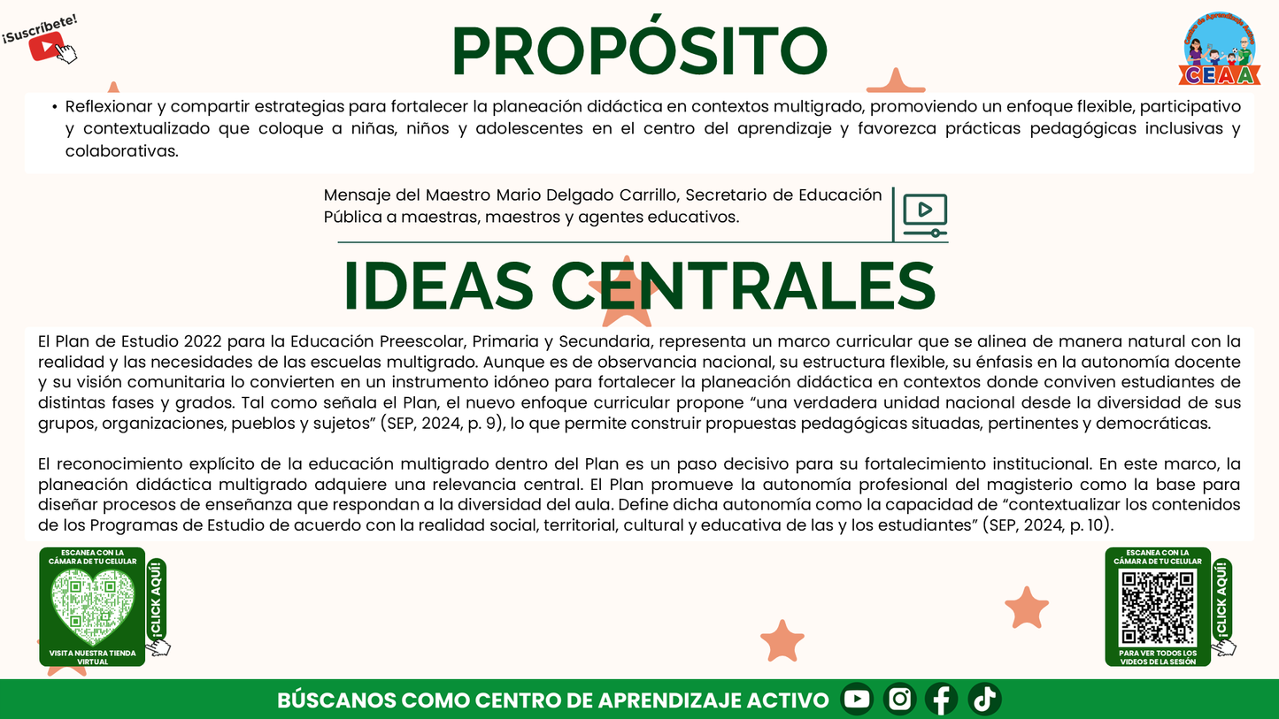 Presentación CTE Multigrado Tema 2: Planeación Didáctica Multigrado (Editable en PowerPoint)