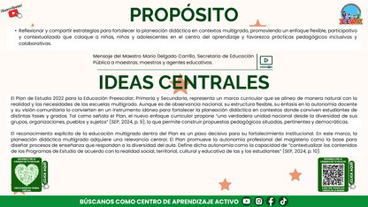 Presentación CTE Multigrado Tema 2: Planeación Didáctica Multigrado (Editable en PowerPoint)