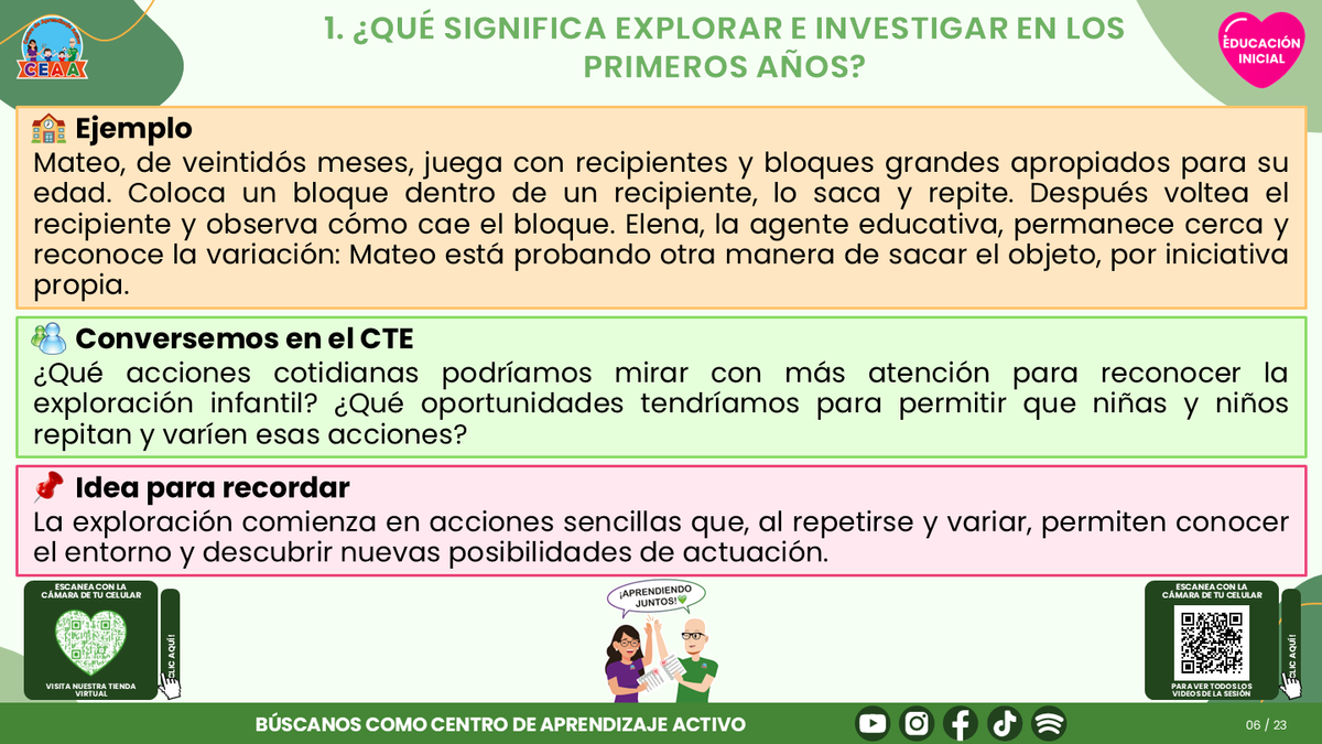 Resumen CTE del Tema 2 Educación Inicial:  EXPLORACIÓN E INVESTIGACIÓN DEL MUNDO EN EDUCACIÓN INICIAL ¿CÓMO ACOMPAÑAR LA CURIOSIDAD DESDE LAS PRIMERAS EXPERIENCIAS? editable en PowerPoint