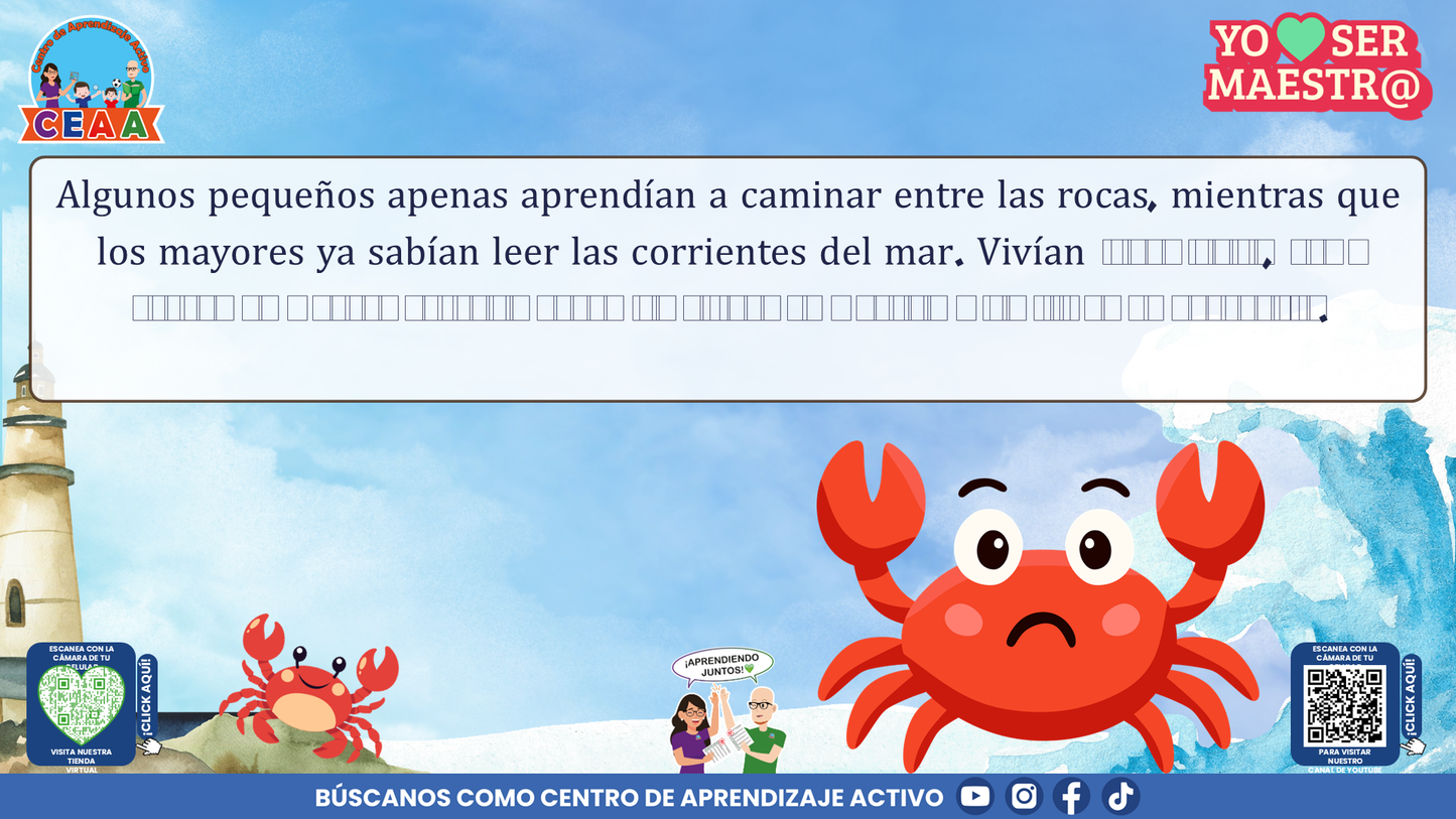 Historias para Maestros Multigrado - EL FARO DE LOS CANGREJOS ROJOS (Editable en PowerPoint)