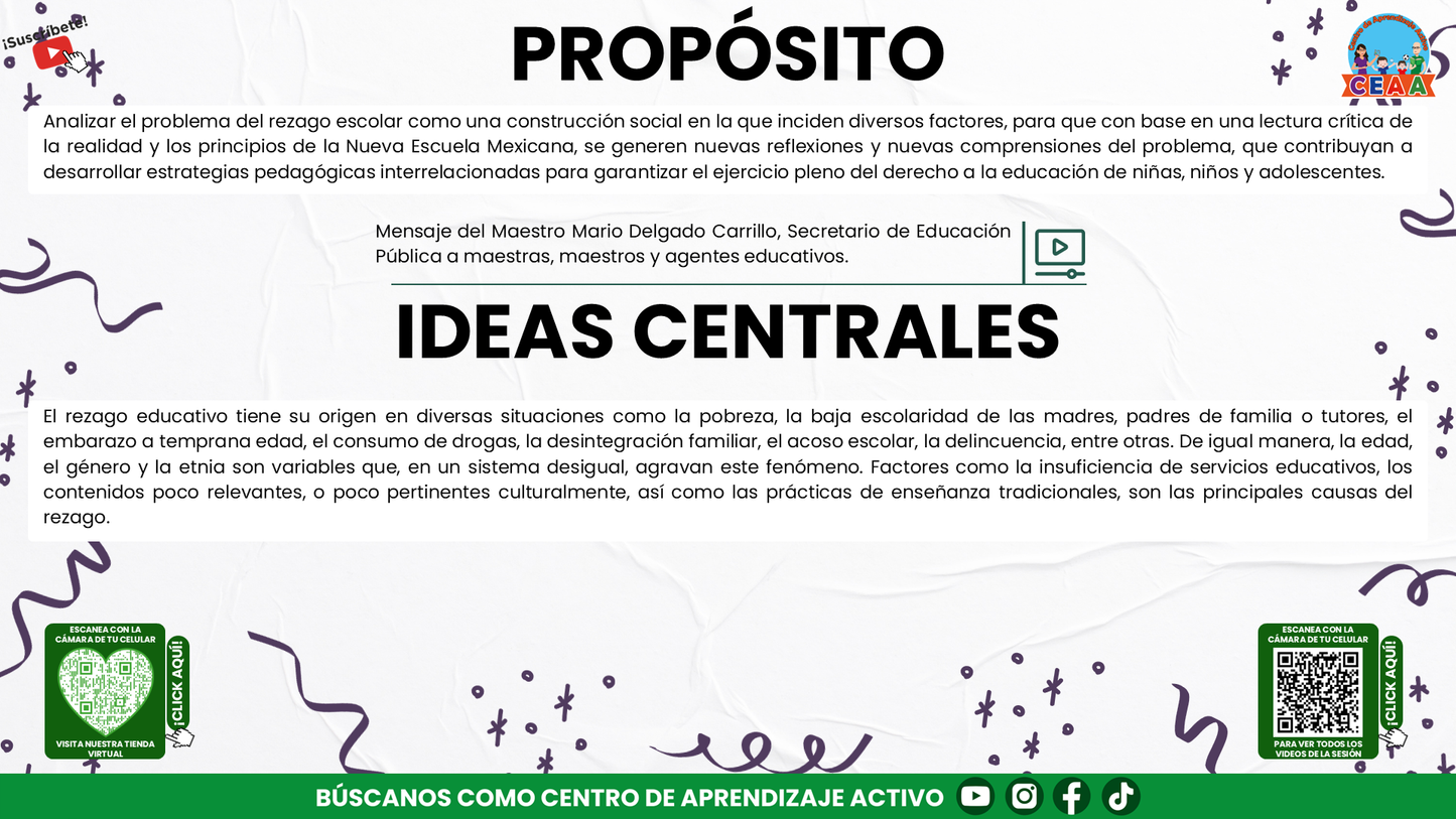 Presentación CTE Tema 11: ESTRATEGIAS PARA ATENDER EL REZAGO (Editable en PowerPoint)