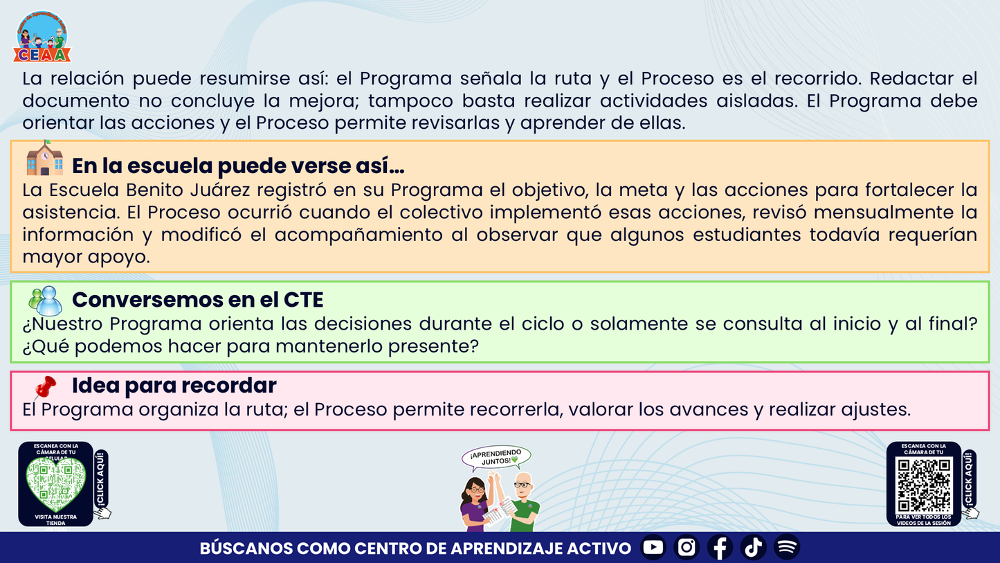 Resumen: NUESTRO PROGRAMA DE MEJORA CONTINUA: ¿CÓMO INICIAMOS SIN PARTIR DE CERO?  Editable en PowerPoint