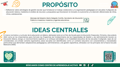 Presentación CTE Multigrado Tema 5: Gestión Escolar Multigrado (Editable en PowerPoint)