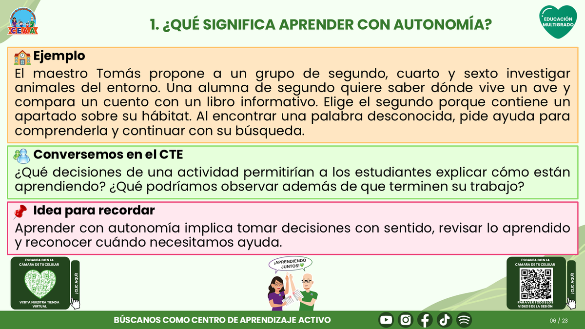 Resumen CTE del Tema 3 Educación Multigrado: AUTONOMÍA PARA APRENDER EN EL AULA ¿CÓMO ACOMPAÑAR DECISIONES, COLABORACIÓN Y RESPONSABILIDAD EN EL APRENDIZAJE? editable en PowerPoint