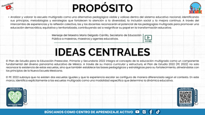 Presentación CTE Multigrado Tema 1: Pedagogías Multigrado (Editable en PowerPoint)